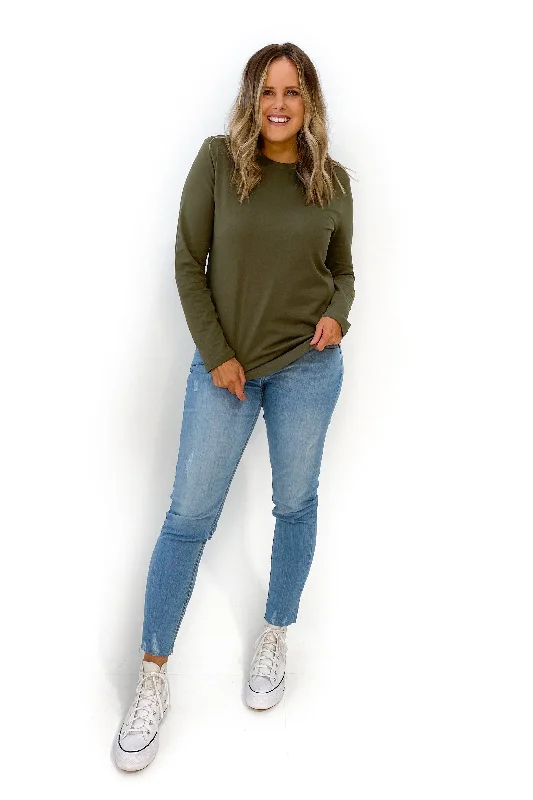 AS Colour Curve Long Sleeve Tee Army