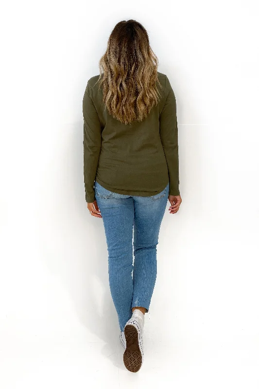 AS Colour Curve Long Sleeve Tee Army