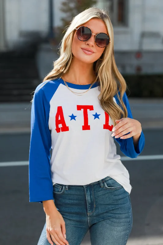 White/Royal Blue / Large