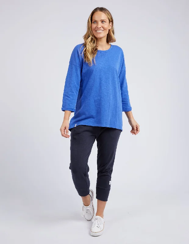 Elm Annie 3/4 Sleeve Tee Royal Blue