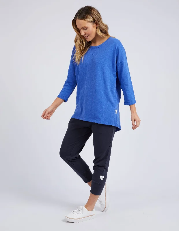 Elm Annie 3/4 Sleeve Tee Royal Blue