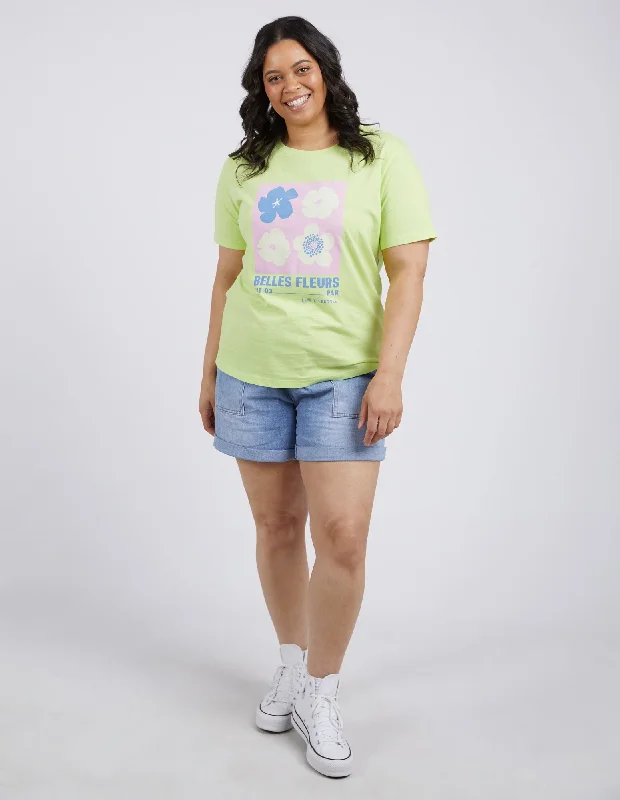 Elm Belle Fleurs Tee Keylime