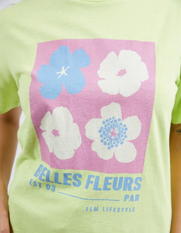 Elm Belle Fleurs Tee Keylime