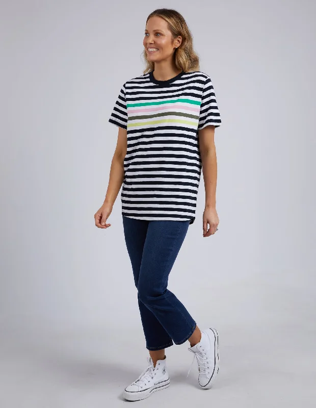 Elm Harmony S/S Tee Navy Stripe