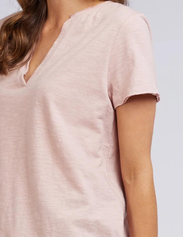 Elm St Helens Henley Tee Pink