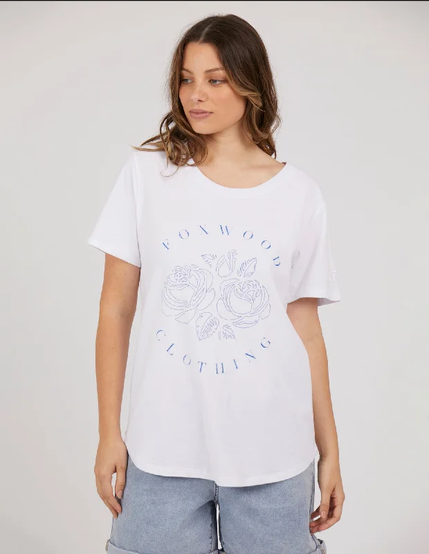 Foxwood Petal Tee White