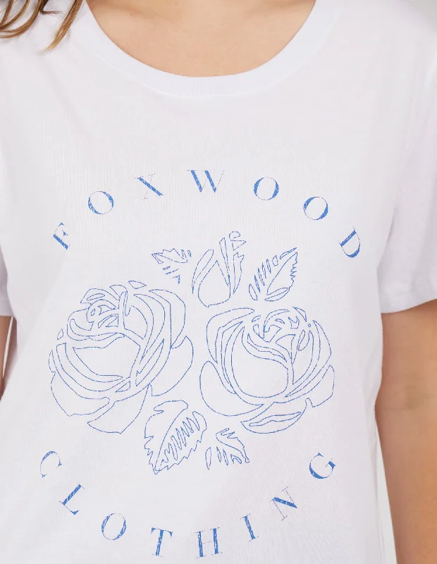 Foxwood Petal Tee White