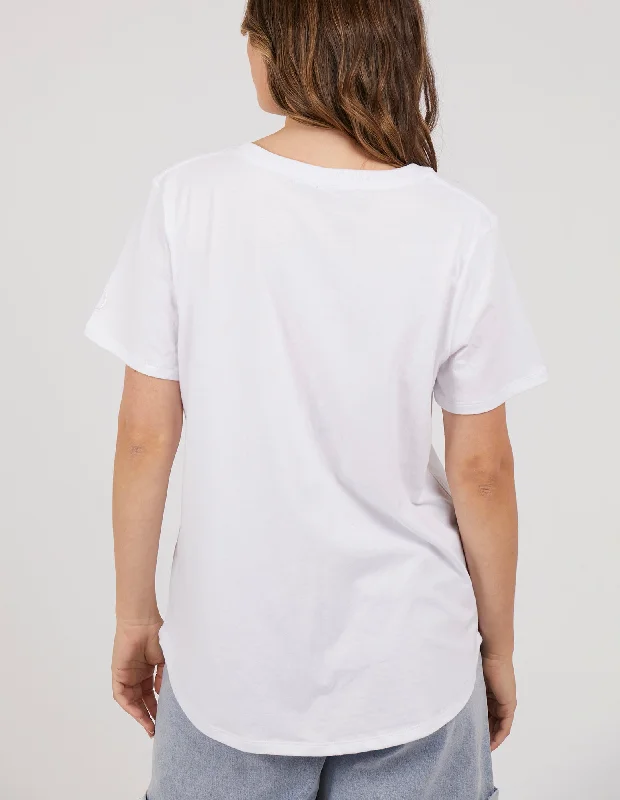 Foxwood Petal Tee White