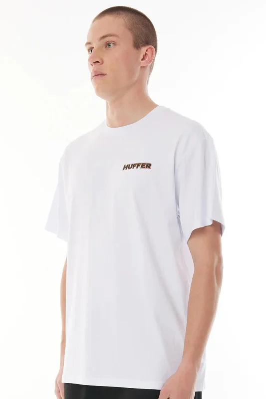 Huffer Mens Classic Tee/Bricks White