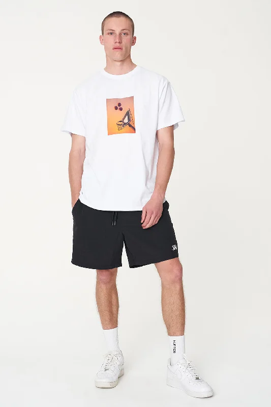 Huffer Mens Sup Tee/Free Throw White