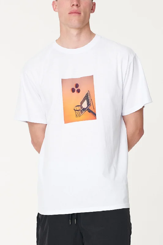 Huffer Mens Sup Tee/Free Throw White