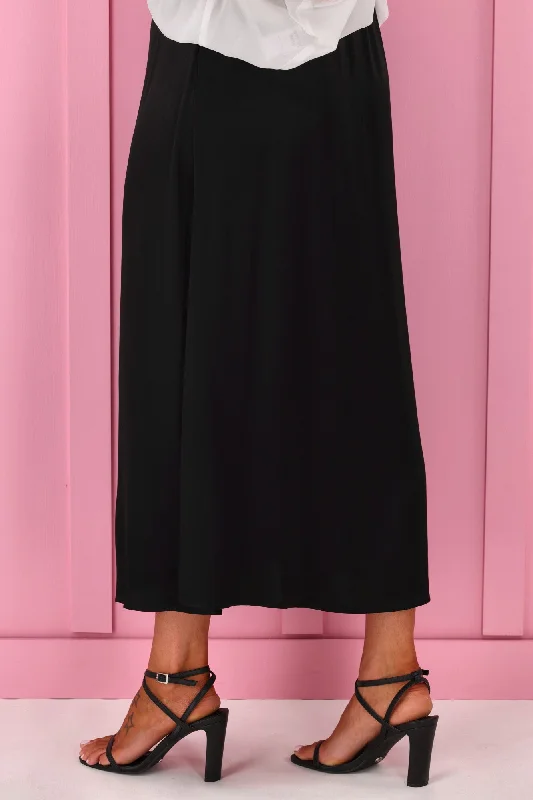 Jane James Angelica Sateen Skirt Black