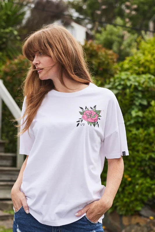 Rebel Club by Shine On Sideways Tee White