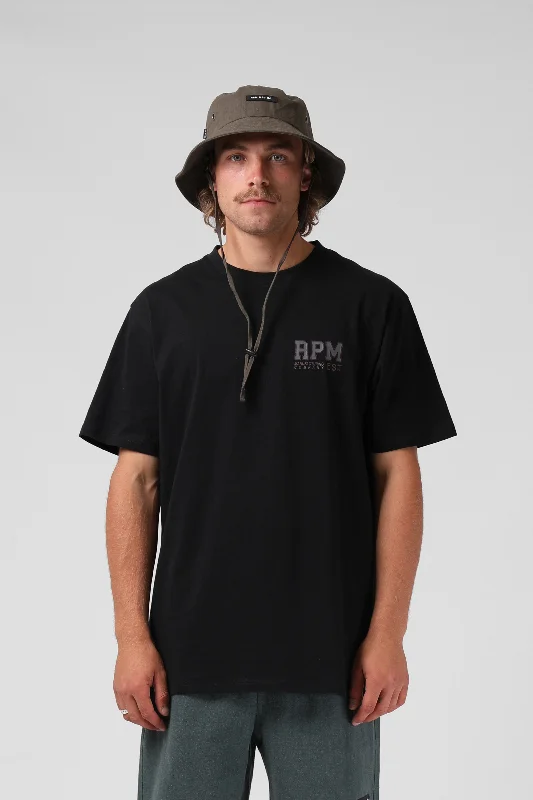 RPM Mens College 94 Tee Black