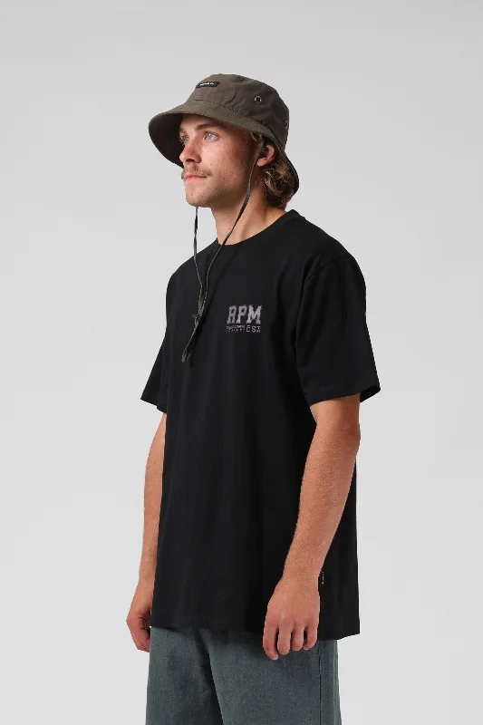 RPM Mens College 94 Tee Black