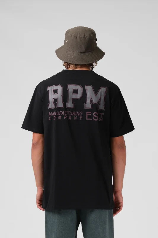 RPM Mens College 94 Tee Black