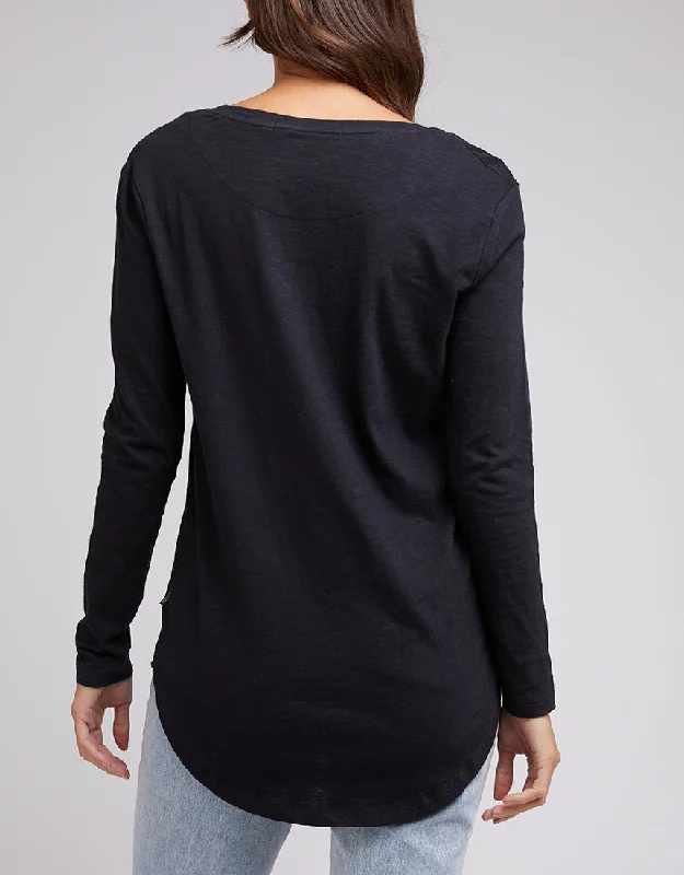 Silent Theory Marvelous L/S Tee Black