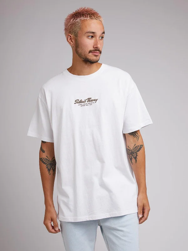 Silent Theory Mens Aloha Tee White