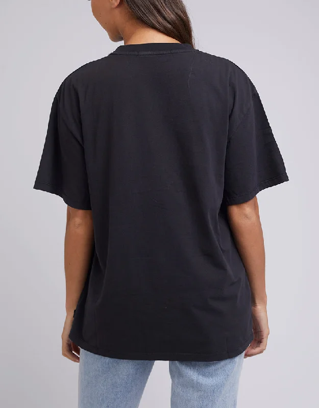 Silent Theory Oversized Tee Washed Black