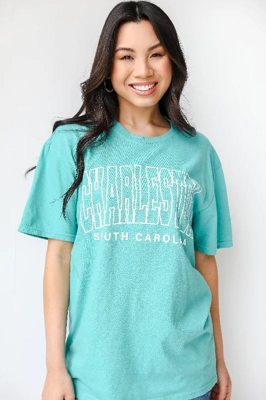 Teal Charleston South Carolina Tee