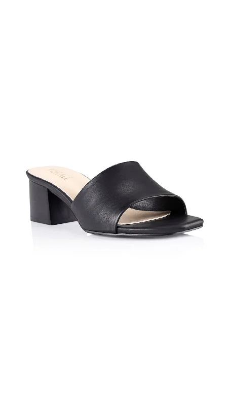 Verali Eleni Block Heel Mules Black Softee