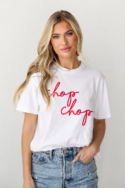 White Chop Chop Graphic Tee