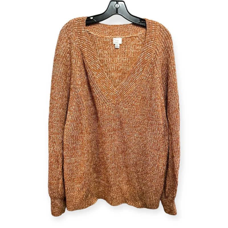 Sweater By A New Day In Orange, Size: 2x