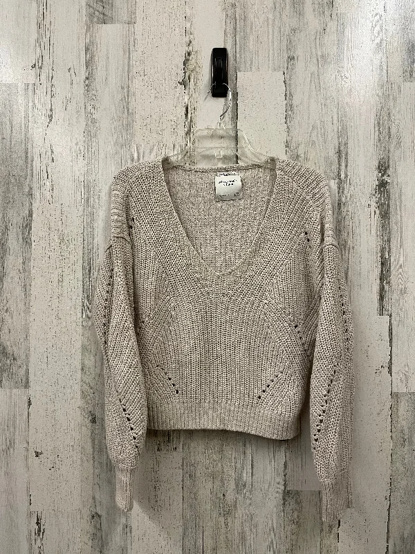 Sweater By Abercrombie And Fitch In Tan, Size: Xs