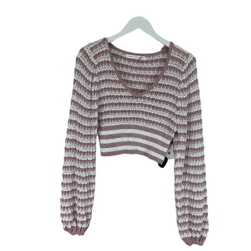 Sweater By Altard State In Pink & White, Size: M