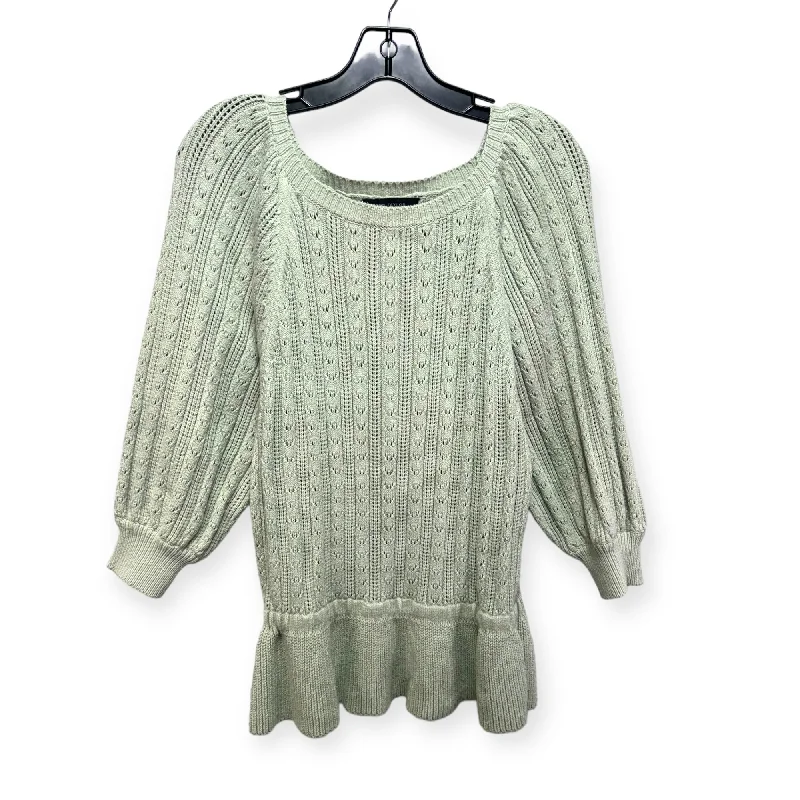 Sweater By Ann Taylor In Green, Size: M