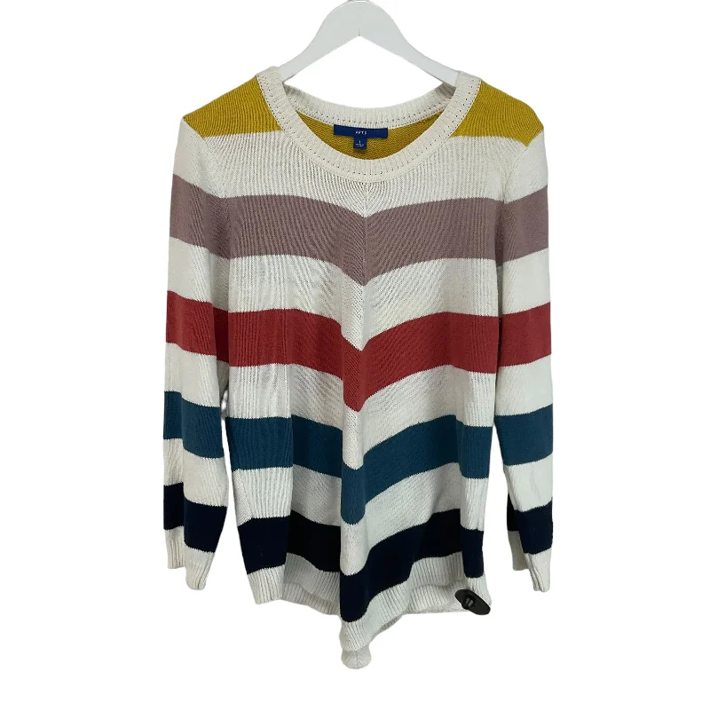 Sweater By Apt 9 In Multi-colored, Size: L