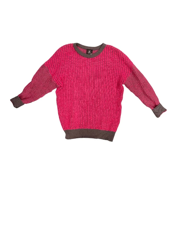 Sweater By Clothes Mentor In Brown & Pink, Size: M