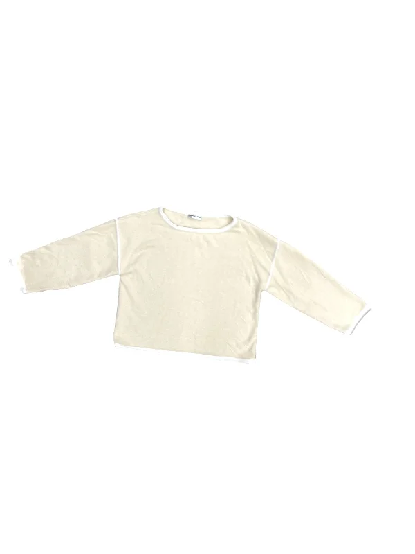 Sweater By Clothes Mentor In Cream, Size: L