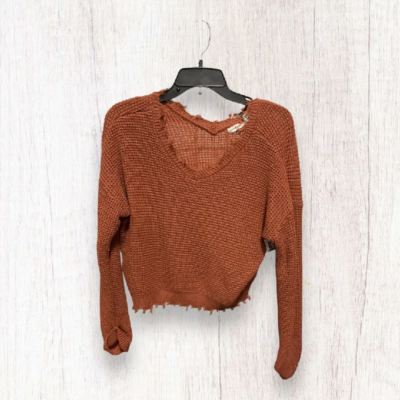 Sweater By Clothes Mentor In Orange, Size: M