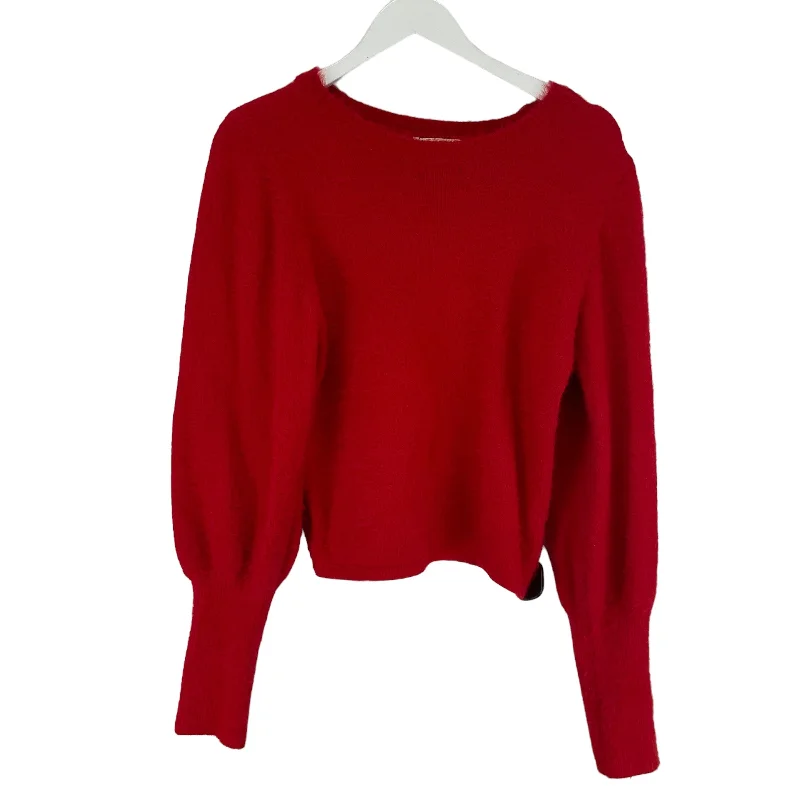 Sweater By Clothes Mentor In Red, Size: M