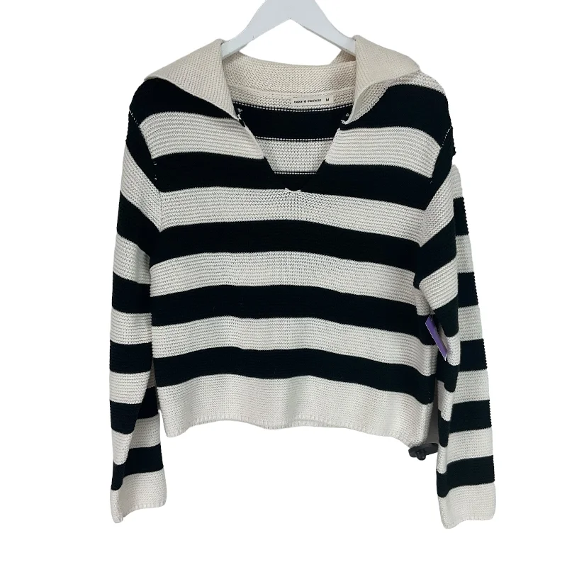 Sweater By Clothes Mentor In Striped Pattern, Size: M