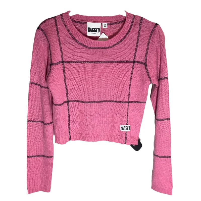 Sweater By Cmc In Black & Pink, Size: M