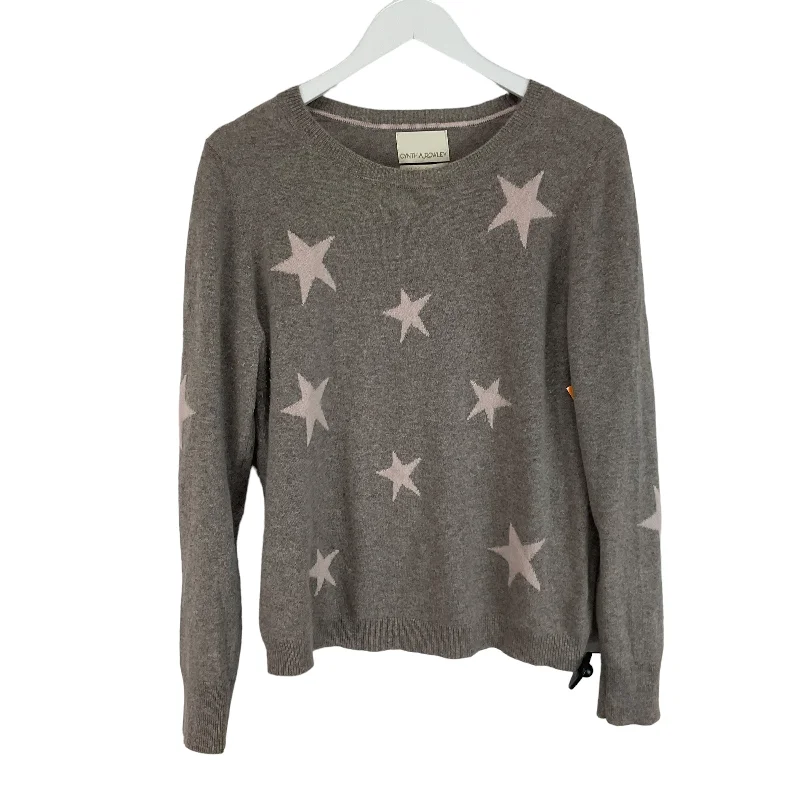 Sweater By Cynthia Rowley In Grey, Size: L