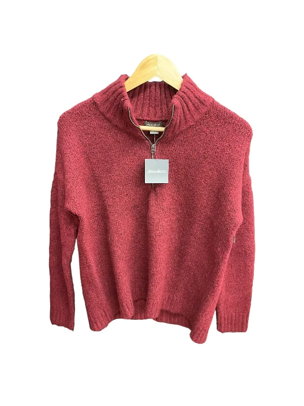 Sweater By Eddie Bauer In Red, Size: S