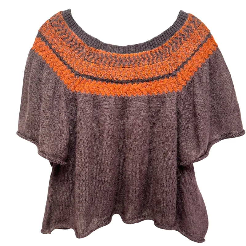 Loch Lomond Off The Shoulder Flutter Sleeve Sweater By Free People In Purple, Size: S