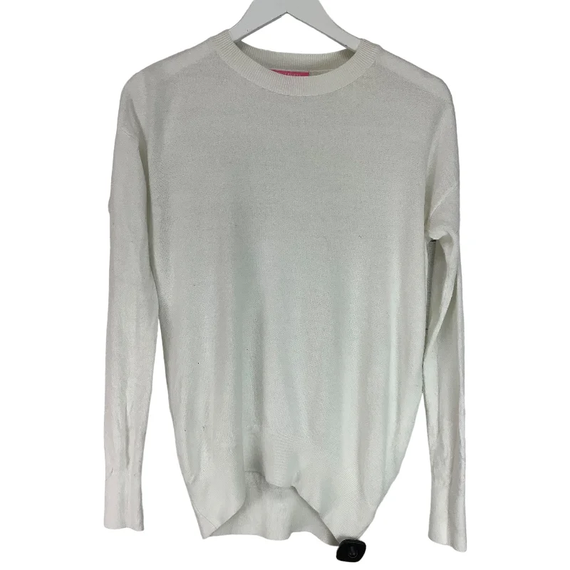 Sweater By Isaac Mizrahi In White, Size: S