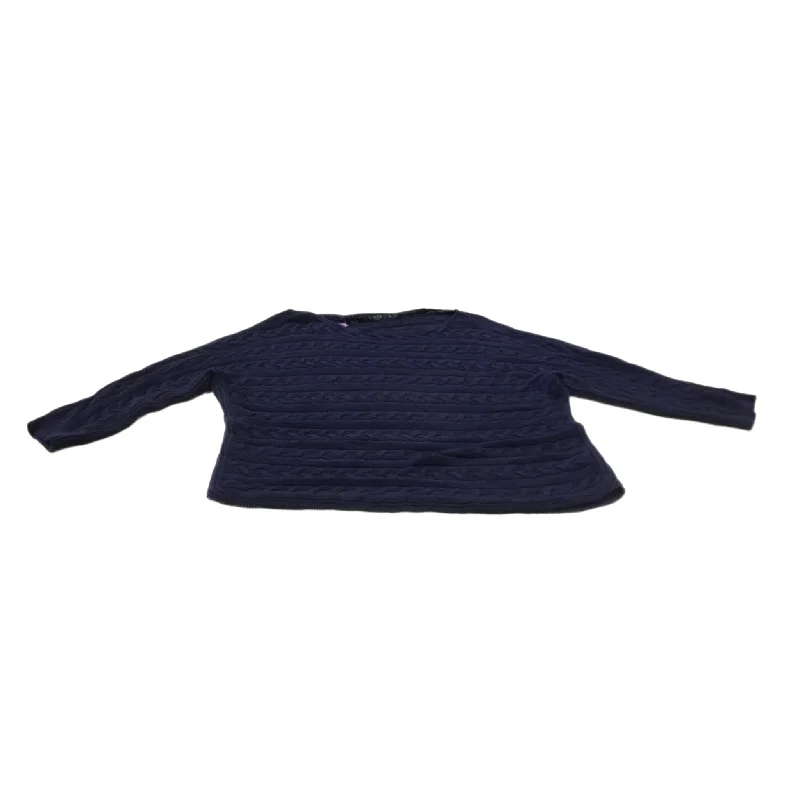 Sweater By Lauren By Ralph Lauren In Navy, Size: Xl