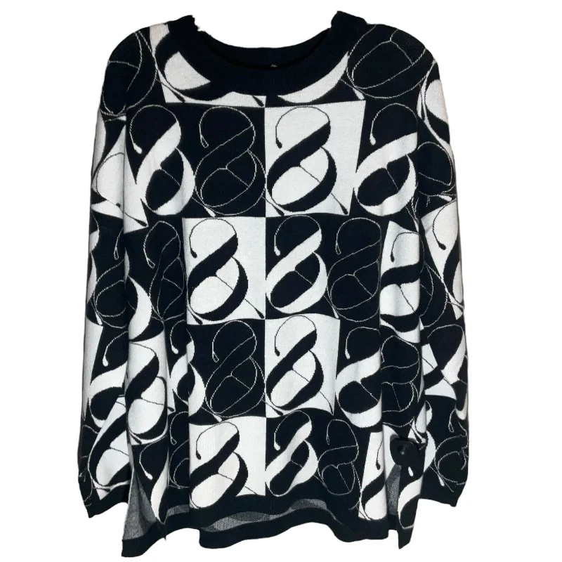 Sweater By Lou And Grey In Black & White, Size: Xl