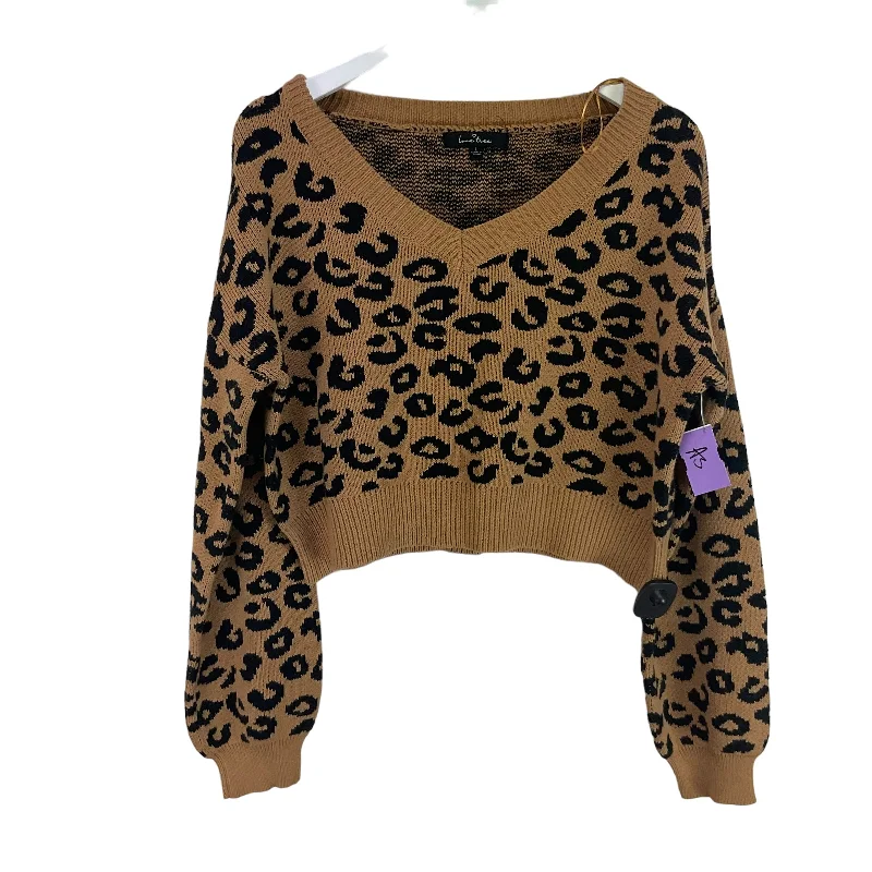 Sweater By Love Tree In Animal Print, Size: L