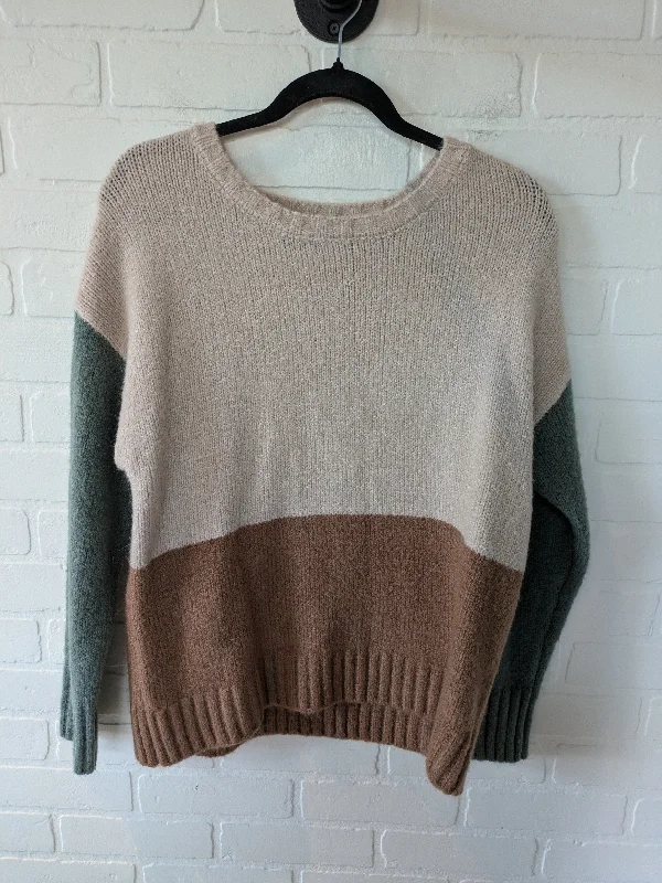 Sweater By Lumiere In Brown & Green, Size: M