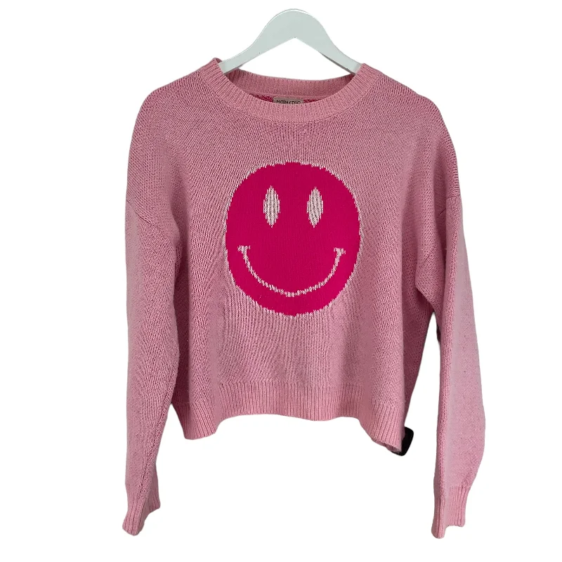 Sweater By Main Strip In Pink, Size: L