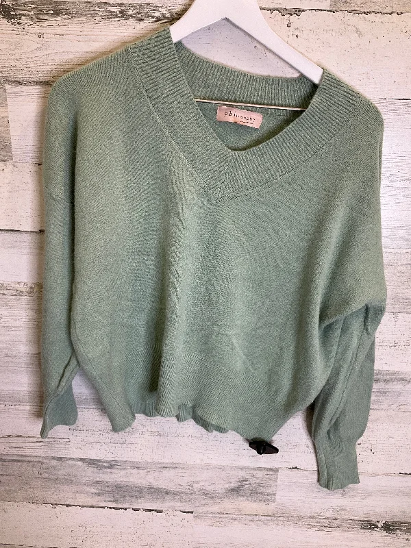 Sweater By Philosophy In Green, Size: L