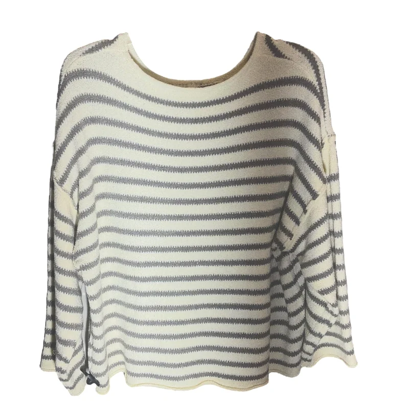 Sweater By Promesa In Striped Pattern, Size: L