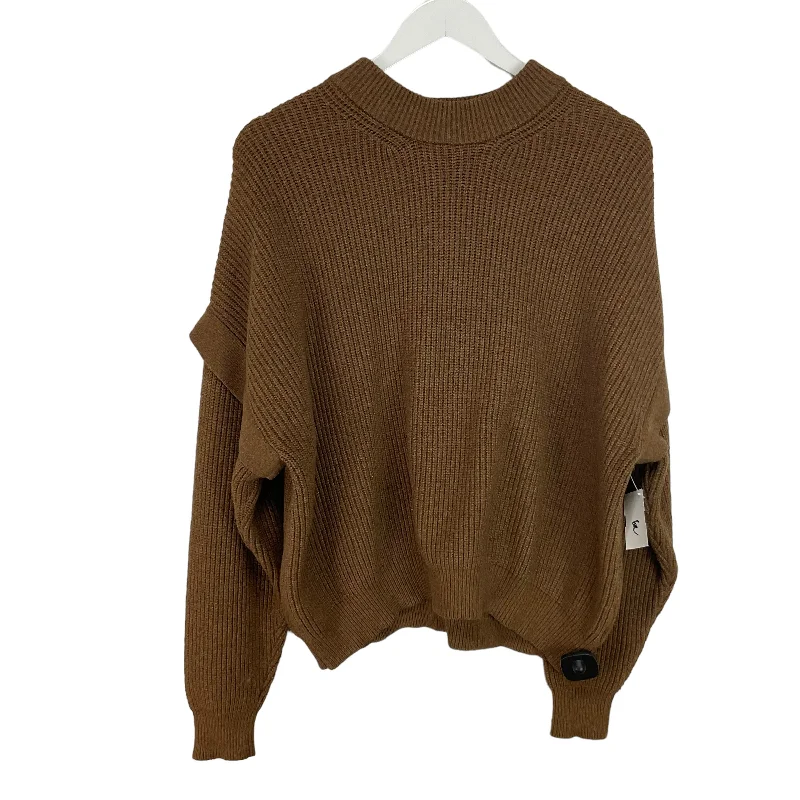 Sweater By Terra & Sky In Brown, Size: 2x