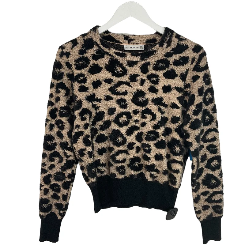 Sweater By Zara In Animal Print, Size: L